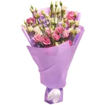 Букет из 11 эустом нежный микс